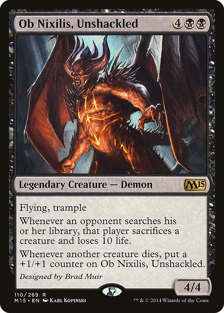 Ob Nixilis, Unshackled (M15-110) (Foil)