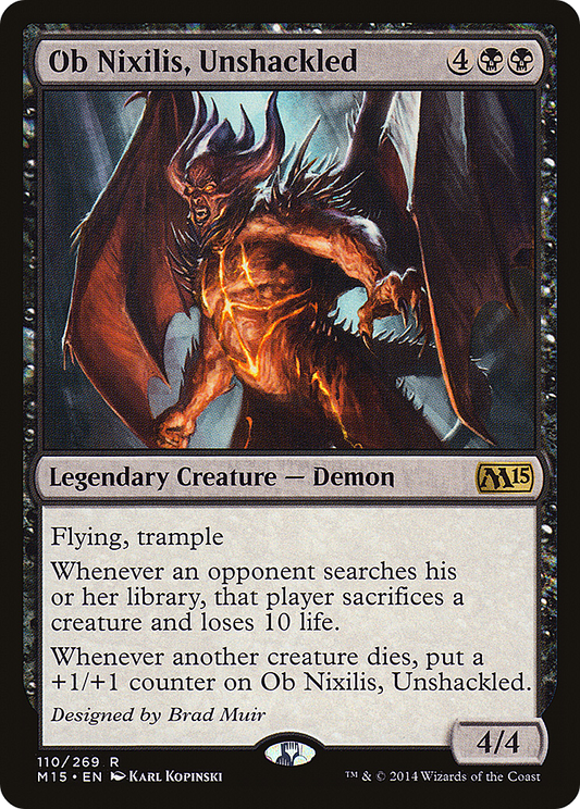 Ob Nixilis, Unshackled (M15-110) (Foil)