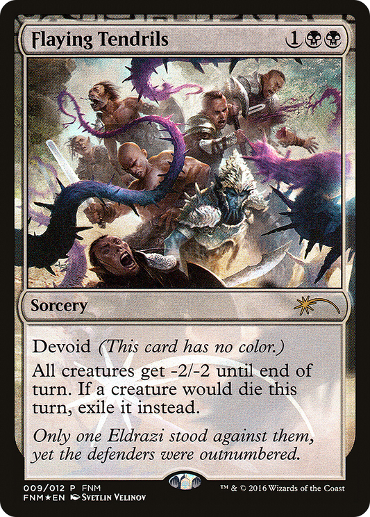 Flaying Tendrils (FNM-009) (Foil)