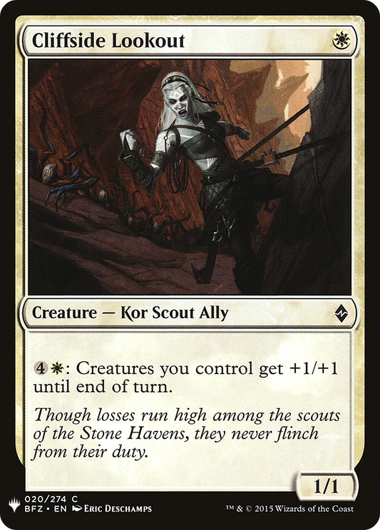 Cliffside Lookout (LIST-BFZ-20)