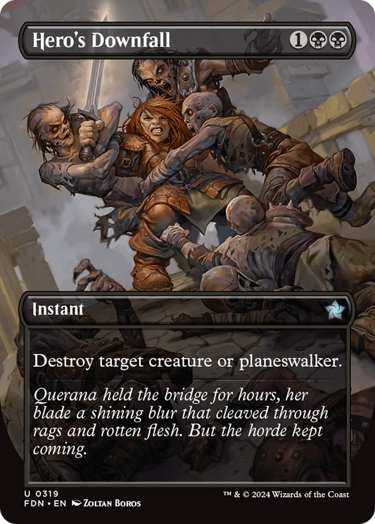 Hero's Downfall (FDN-319) (Borderless)