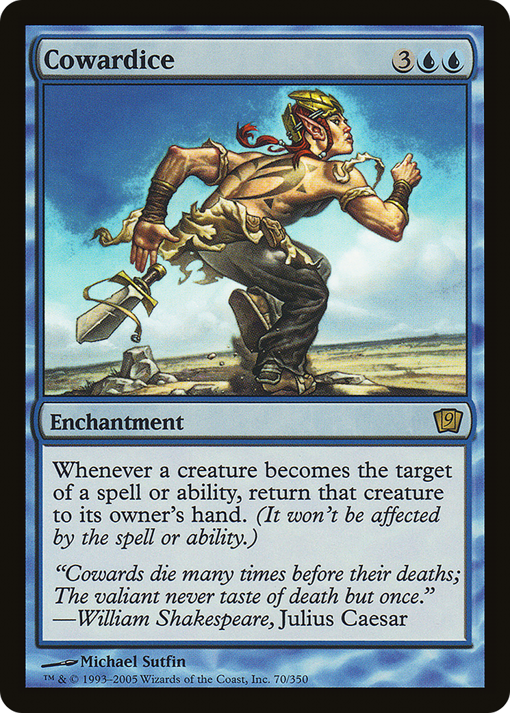 Cowardice (9ED-70★) (Foil)