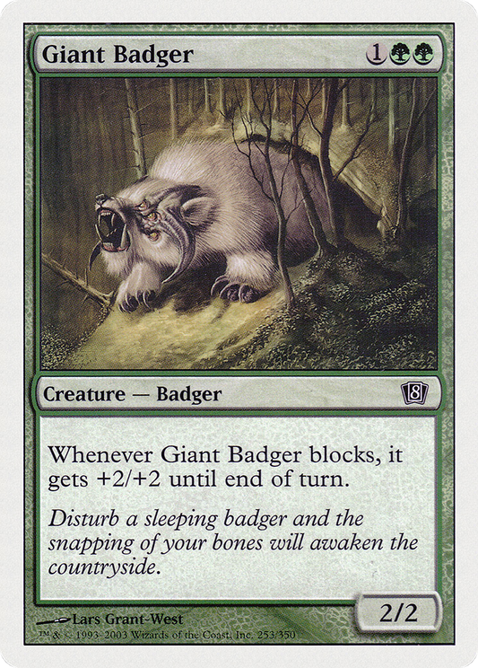 Giant Badger (8ED-253★) (Foil)