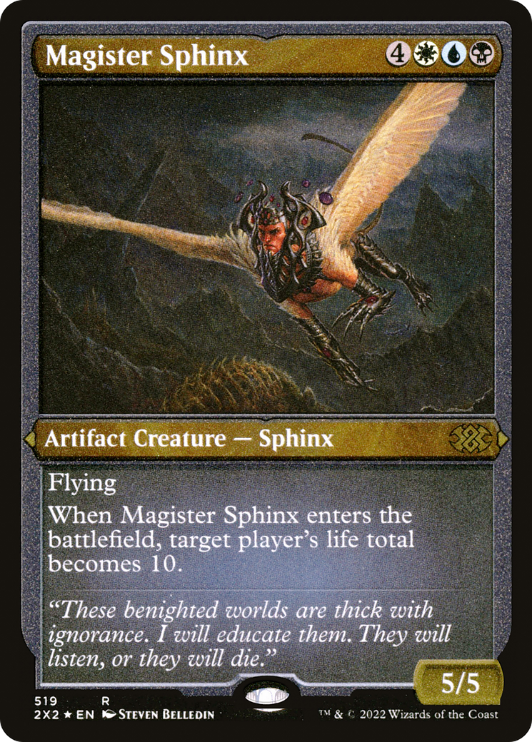 Magister Sphinx (2X2-519) (Etched Foil)