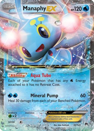 Manaphy EX (BKP-032) (Holofoil)