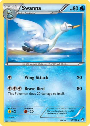Swanna (BKP-037) (Reverse Holofoil)