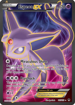 Espeon EX (Full Art) (BKP-117) (Holofoil)