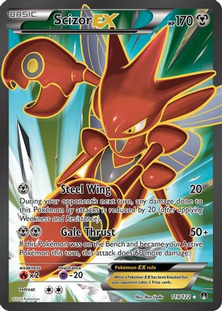 Scizor EX (Full Art) (BKP-119) (Holofoil)