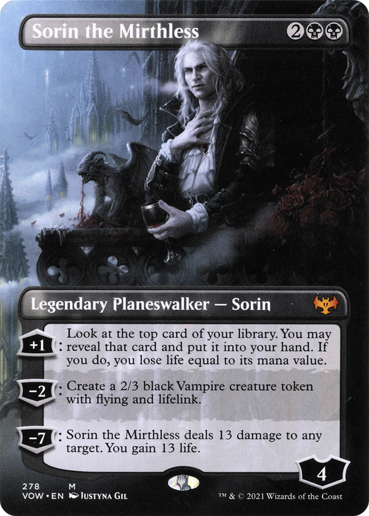 Sorin the Mirthless (VOW-278) (Borderless) (Foil)