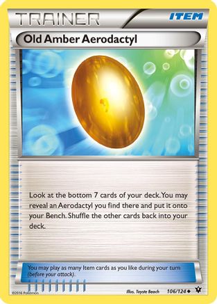 Old Amber Aerodactyl (FCO-) (Reverse Holofoil)