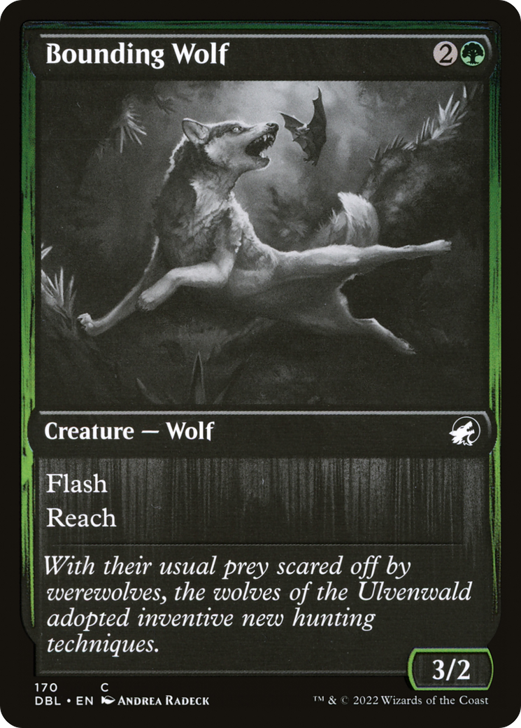 Bounding Wolf (DBL-170) (Foil)