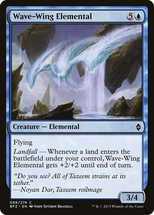 Wave-Wing Elemental (BFZ-088) (Foil)