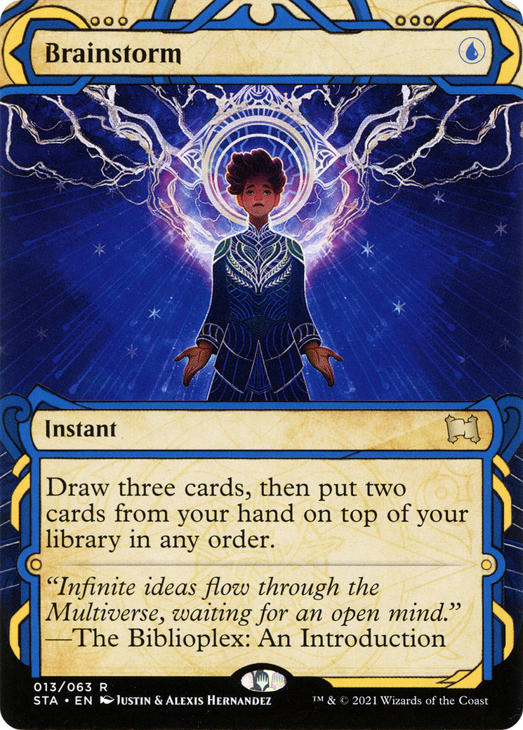 Brainstorm (STA-13E) (Borderless) (Etched Foil)