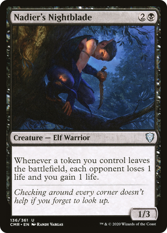 Nadier's Nightblade (CMR-136) (Foil)