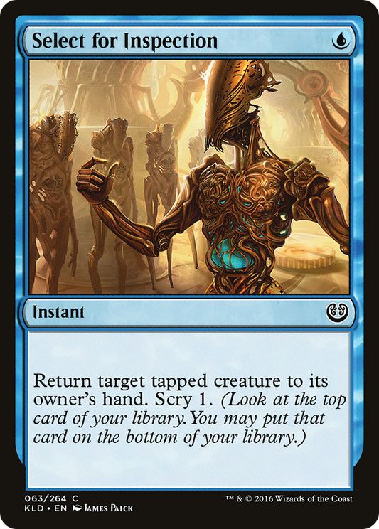 Select for Inspection (KLD-063)