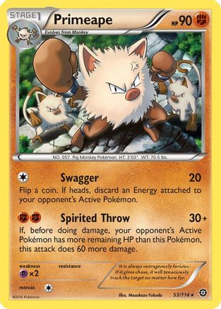 Primeape (STS-) (Reverse Holofoil)