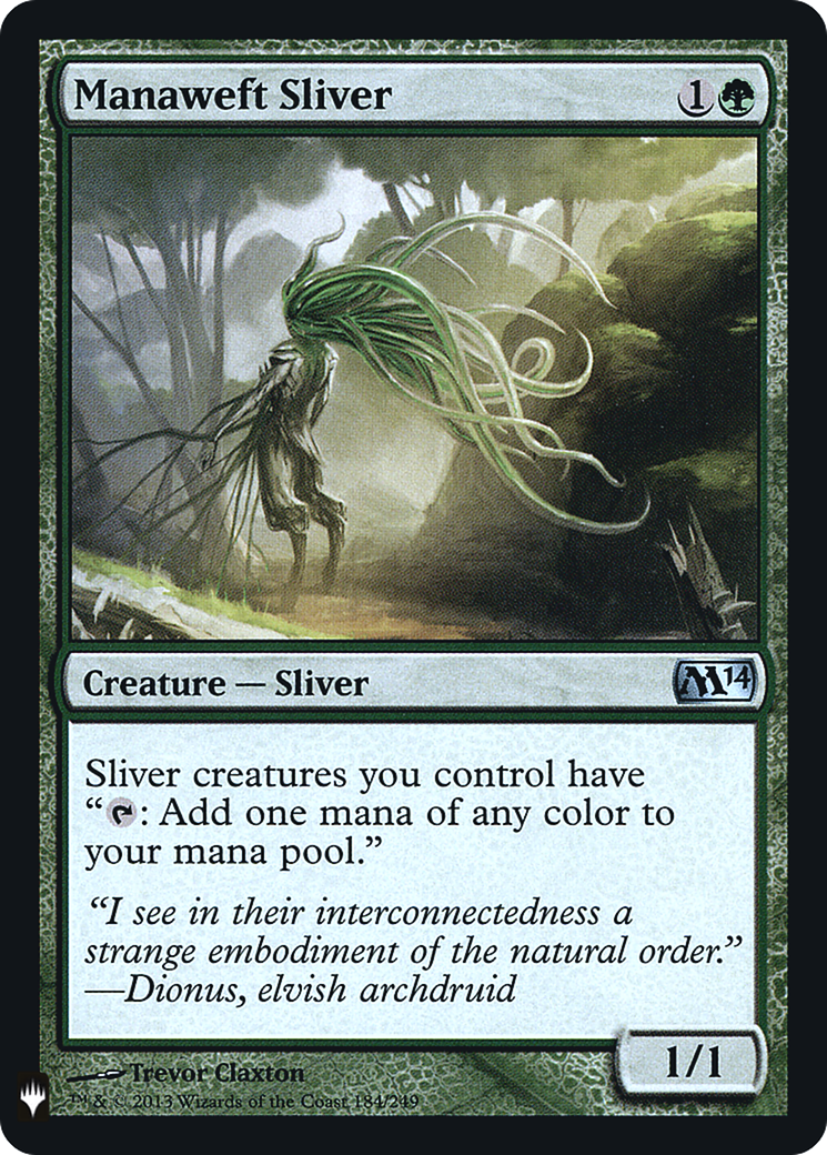 Manaweft Sliver (LIST-M14-184) (Foil)