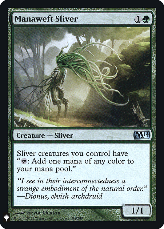 Manaweft Sliver (LIST-M14-184) (Foil)