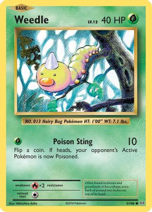 Weedle (EVO-005) (Reverse Holofoil)