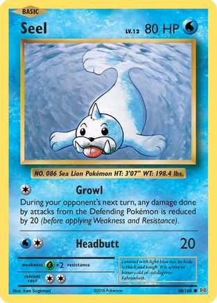 Seel (EVO-028) (Reverse Holofoil)