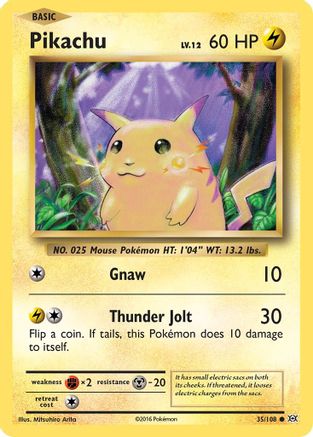Pikachu (EVO-035) (Reverse Holofoil)