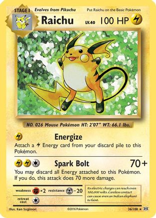 Raichu (EVO-036) (Holofoil)