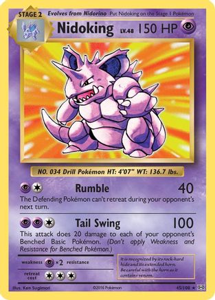 Nidoking (EVO-045) (Reverse Holofoil)