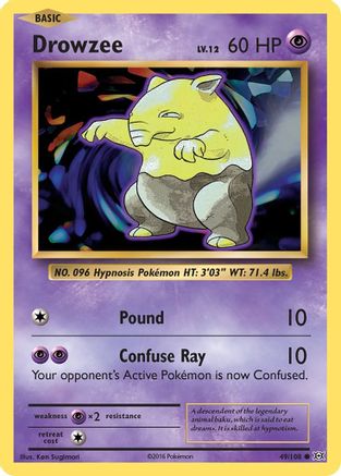 Drowzee (EVO-049) (Reverse Holofoil)