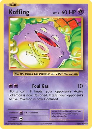 Koffing (EVO-050) (Reverse Holofoil)