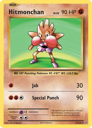Hitmonchan (EVO-062) (Reverse Holofoil)