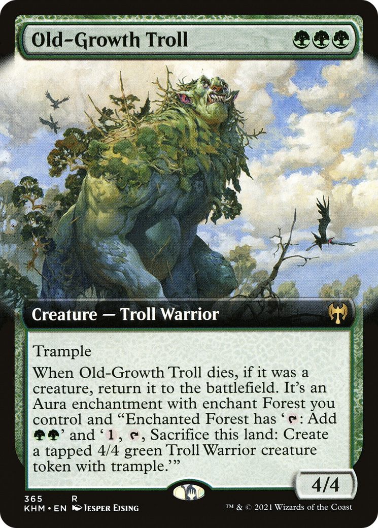 Old-Growth Troll (KHM-365) (Extended Art) (Foil)