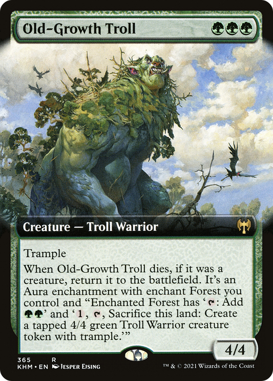 Old-Growth Troll (KHM-365) (Extended Art)