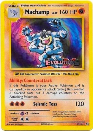 Machamp (XY Evolutions Prerelease) (PR-) (Holofoil)