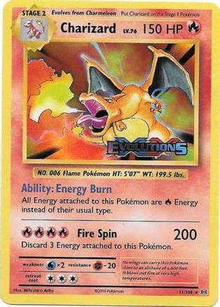 Charizard (XY Evolutions Prerelease) (PR-XY11) (Holofoil)