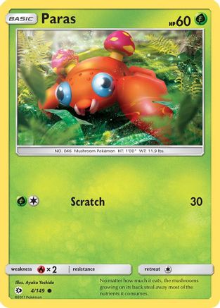 Paras (SUM-004) (Reverse Holofoil)