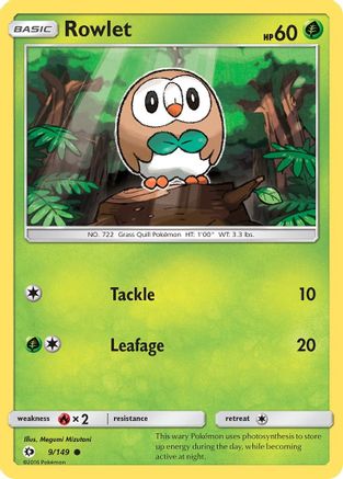 Rowlet (SUM-009) (Reverse Holofoil)