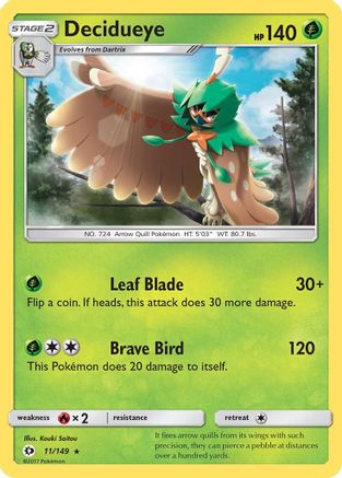 Decidueye (SUM-011) (Reverse Holofoil)