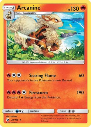Arcanine (SUM-022) (Reverse Holofoil)