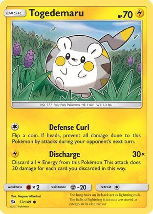 Togedemaru (SUM-053) (Reverse Holofoil)