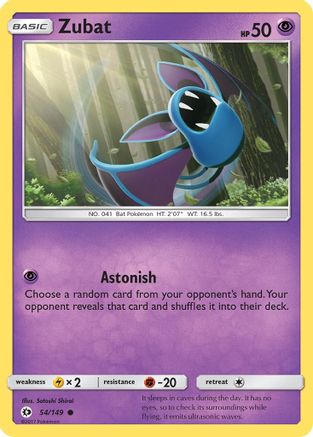 Zubat (SUM-054) (Reverse Holofoil)