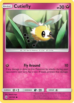 Cutiefly (SUM-092) (Reverse Holofoil)