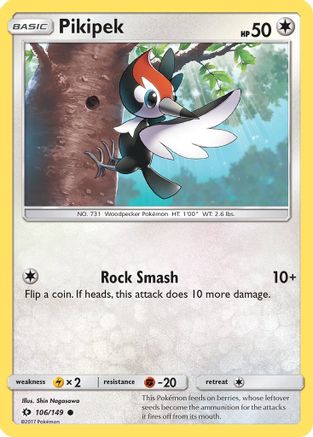 Pikipek (SUM-106) (Reverse Holofoil)