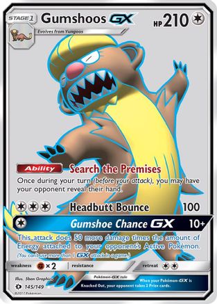 Gumshoos GX (Full Art) (SUM-145) (Holofoil)