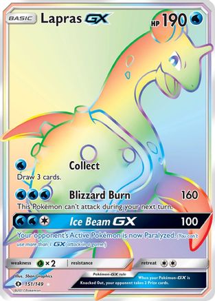 Lapras GX (Secret) (SUM-151) (Holofoil)