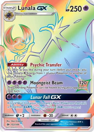 Lunala GX (Secret) (SUM-) (Holofoil)