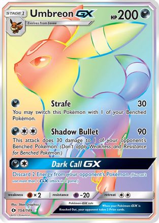 Umbreon GX (Secret) (SUM-154) (Holofoil)