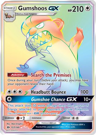 Gumshoos GX (Secret) (SUM-) (Holofoil)