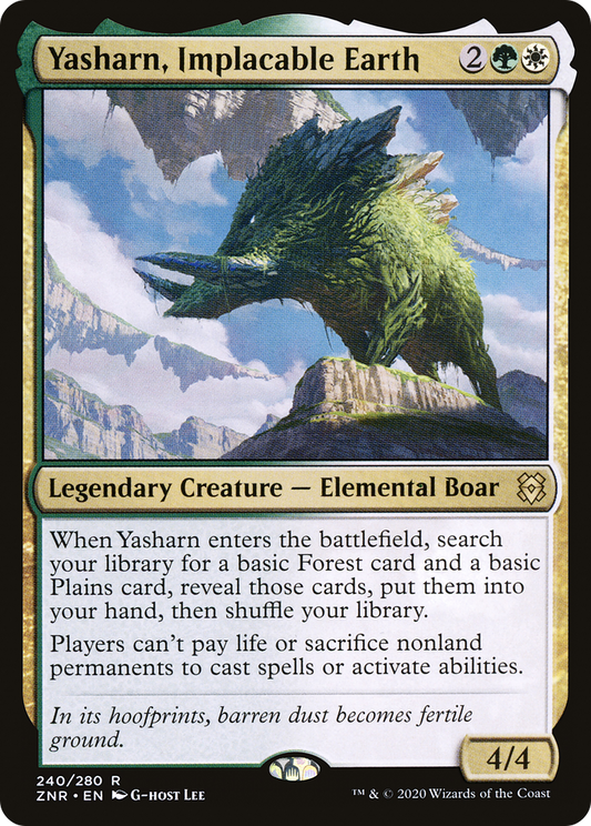 Yasharn, Implacable Earth (ZNR-240) (Foil)