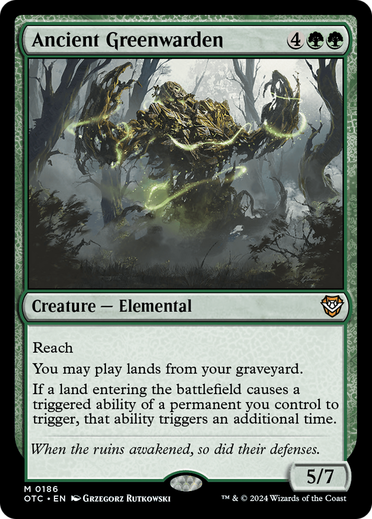Ancient Greenwarden (OTC-186)