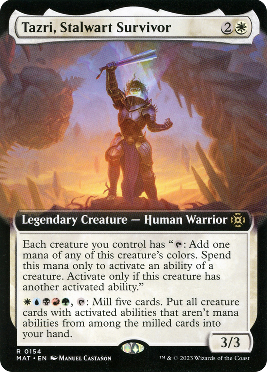 Tazri, Stalwart Survivor (MAT-154) (Extended Art)